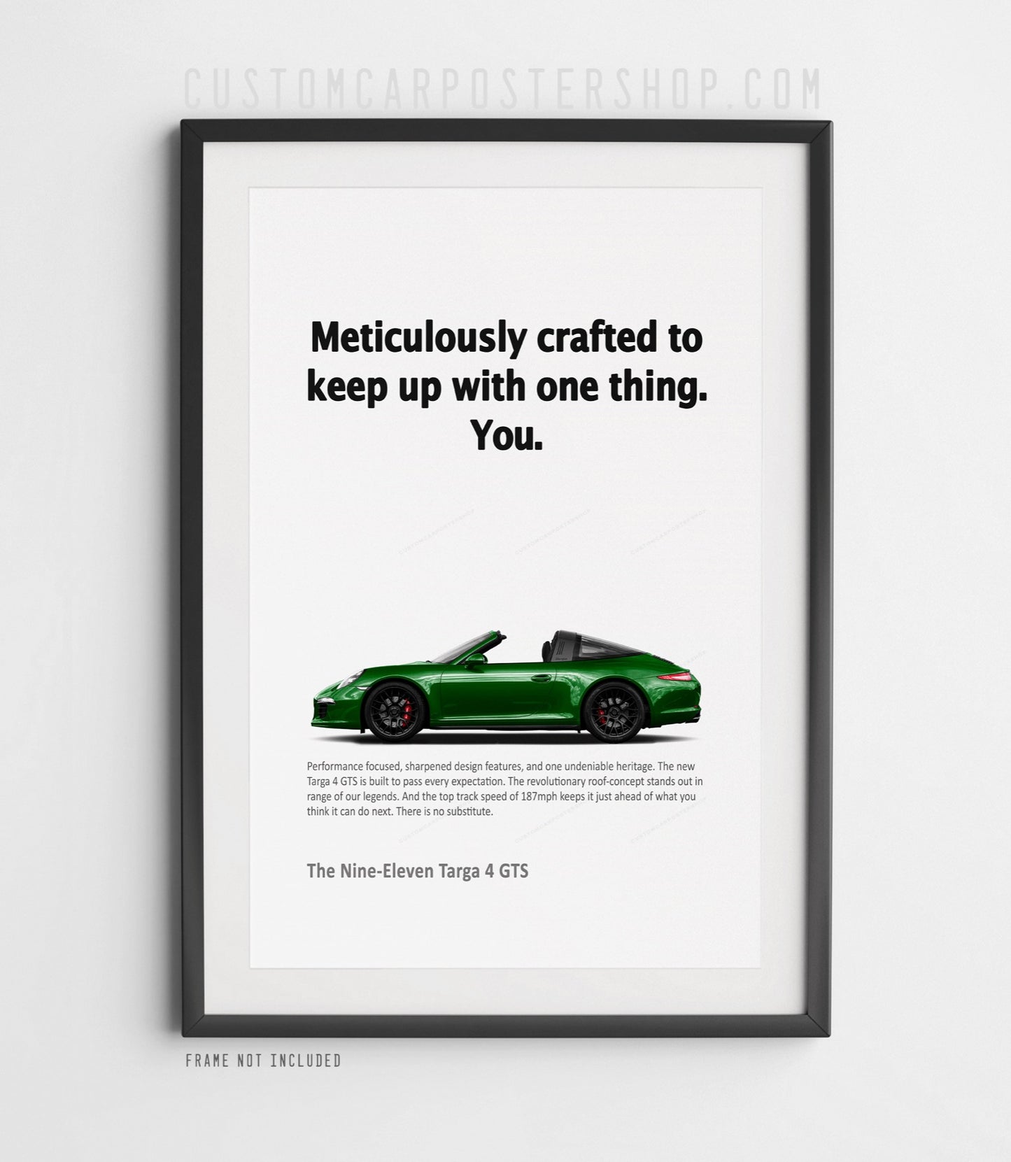 Porsche 911 Targa (991.1) Print Ad Poster - Meticulously Crafted