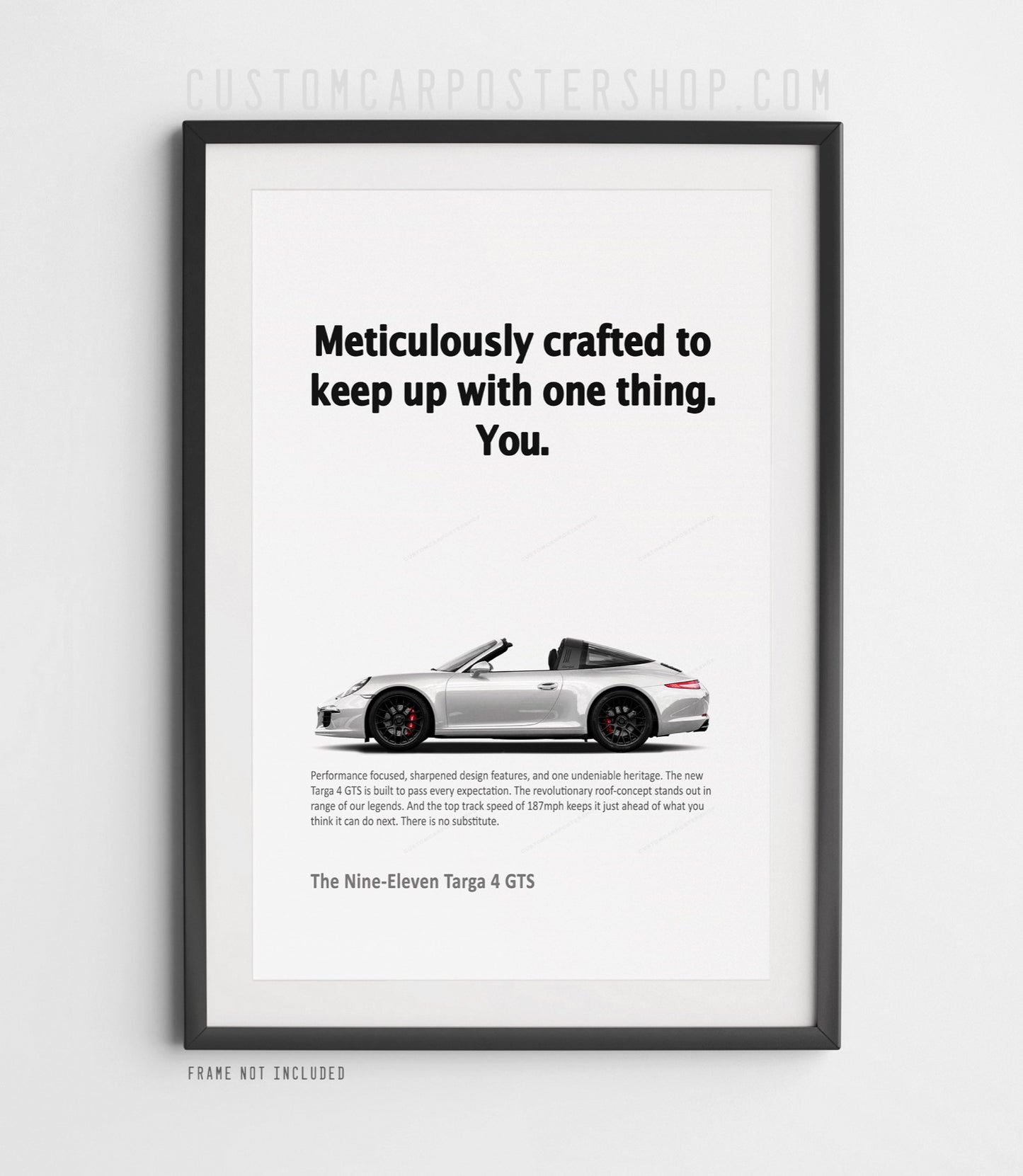 Porsche 911 Targa (991.1) Print Ad Poster - Meticulously Crafted