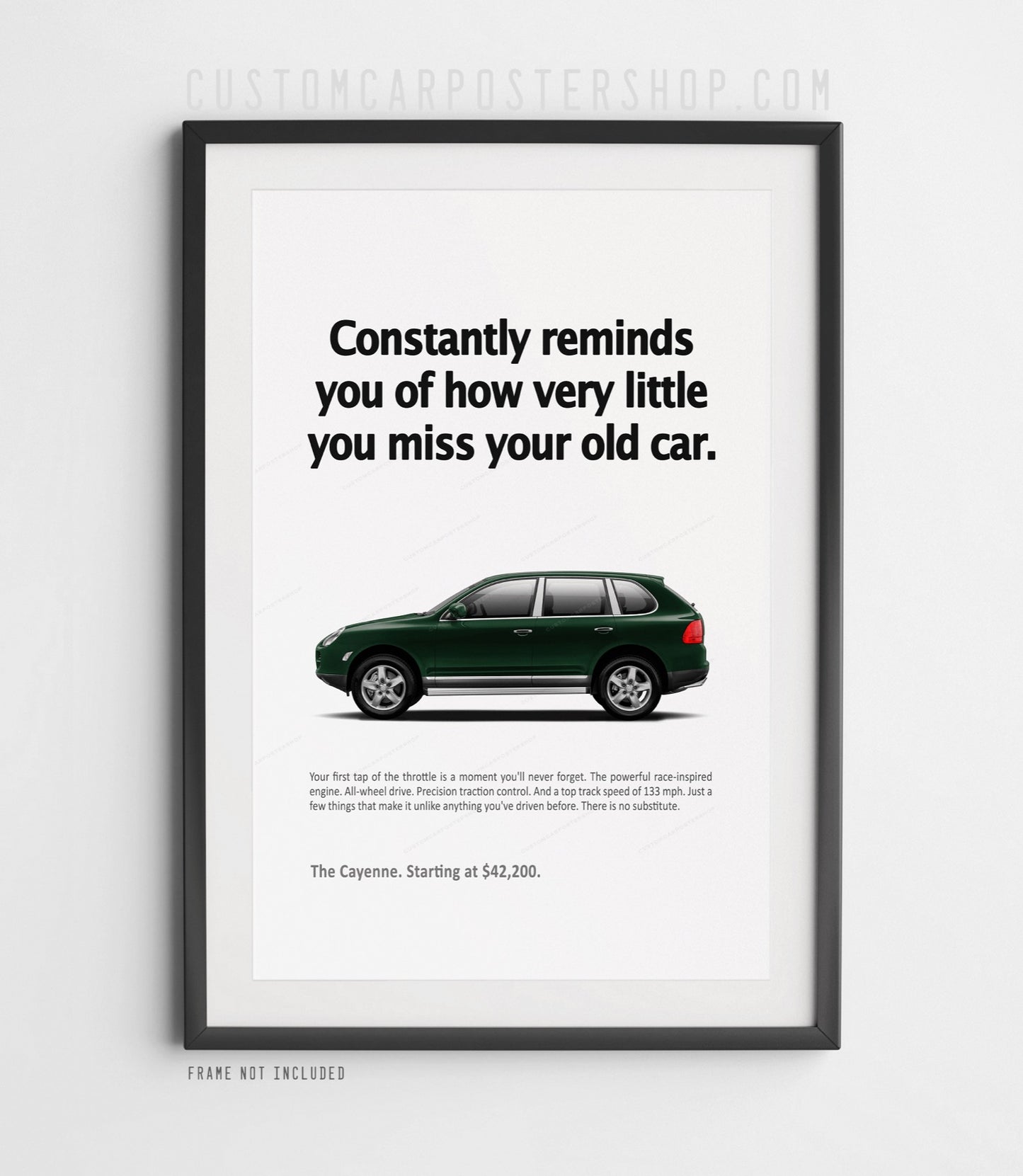 Porsche Cayenne (955) Print Ad Poster - Miss Your Old Car