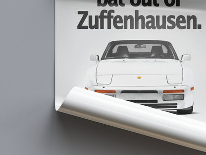 Porsche 944 Turbo Vintage Ad - Bat of out Zuffenhausen