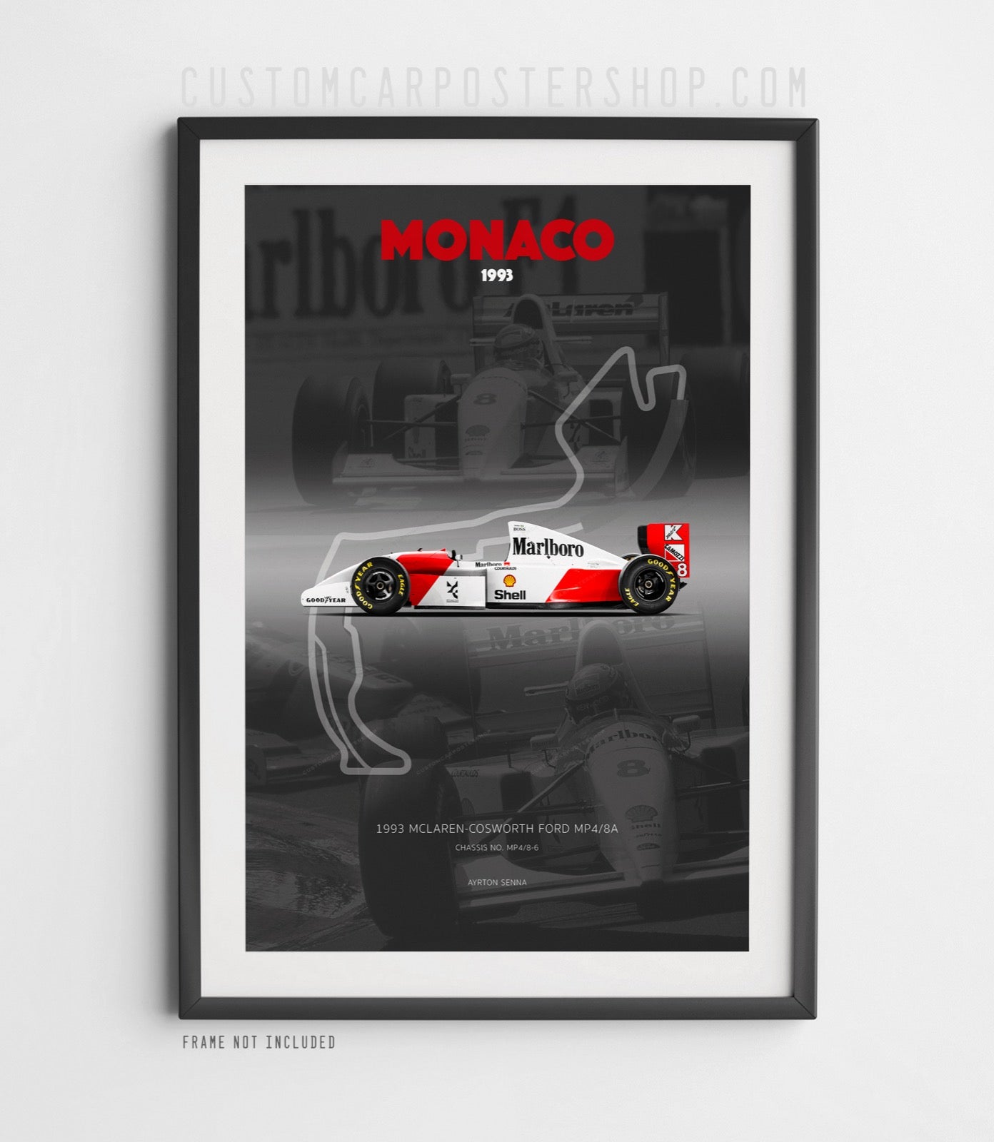 McLaren MP4/8 - Ayrton Senna 1993 Monaco Grand Prix