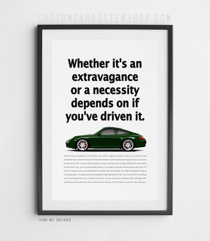 Porsche 911 (997.2) Carrera Retro Ad - Necessity