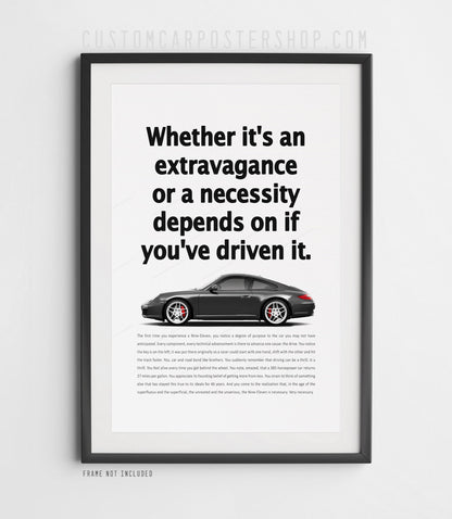 Porsche 911 (997.2) Carrera Retro Ad - Necessity