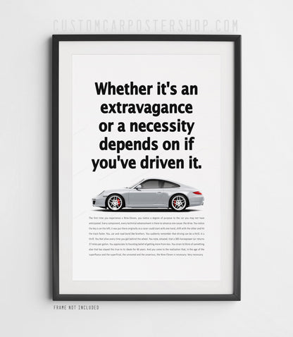 Porsche 911 (997.2) Carrera Retro Ad - Necessity
