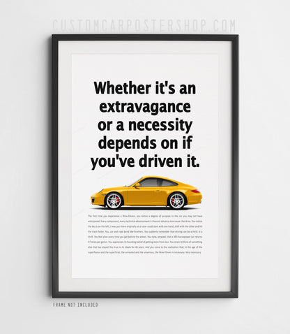 Porsche 911 (997.2) Carrera Retro Ad - Necessity