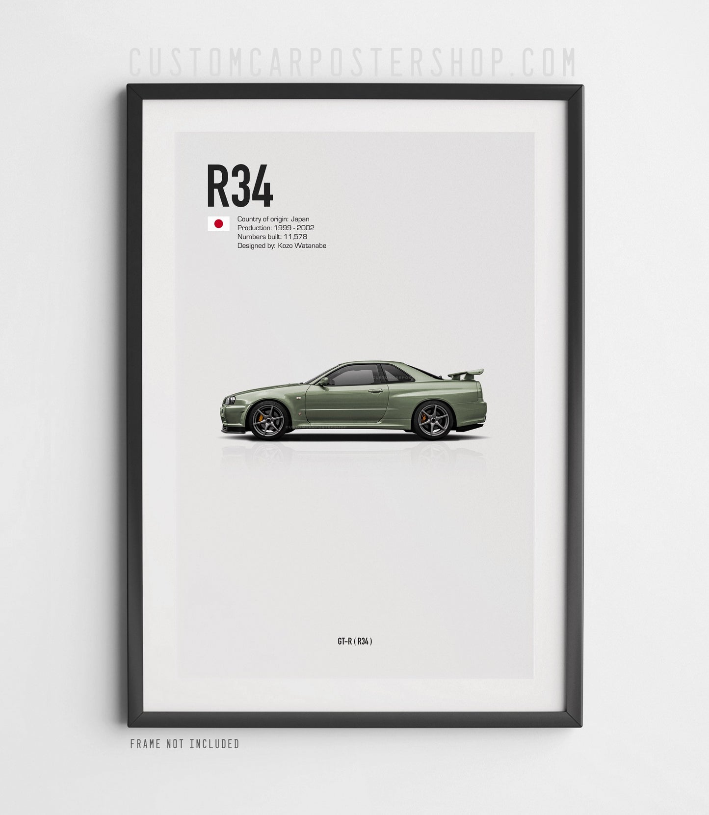 Nissan GT-R R-34 Poster