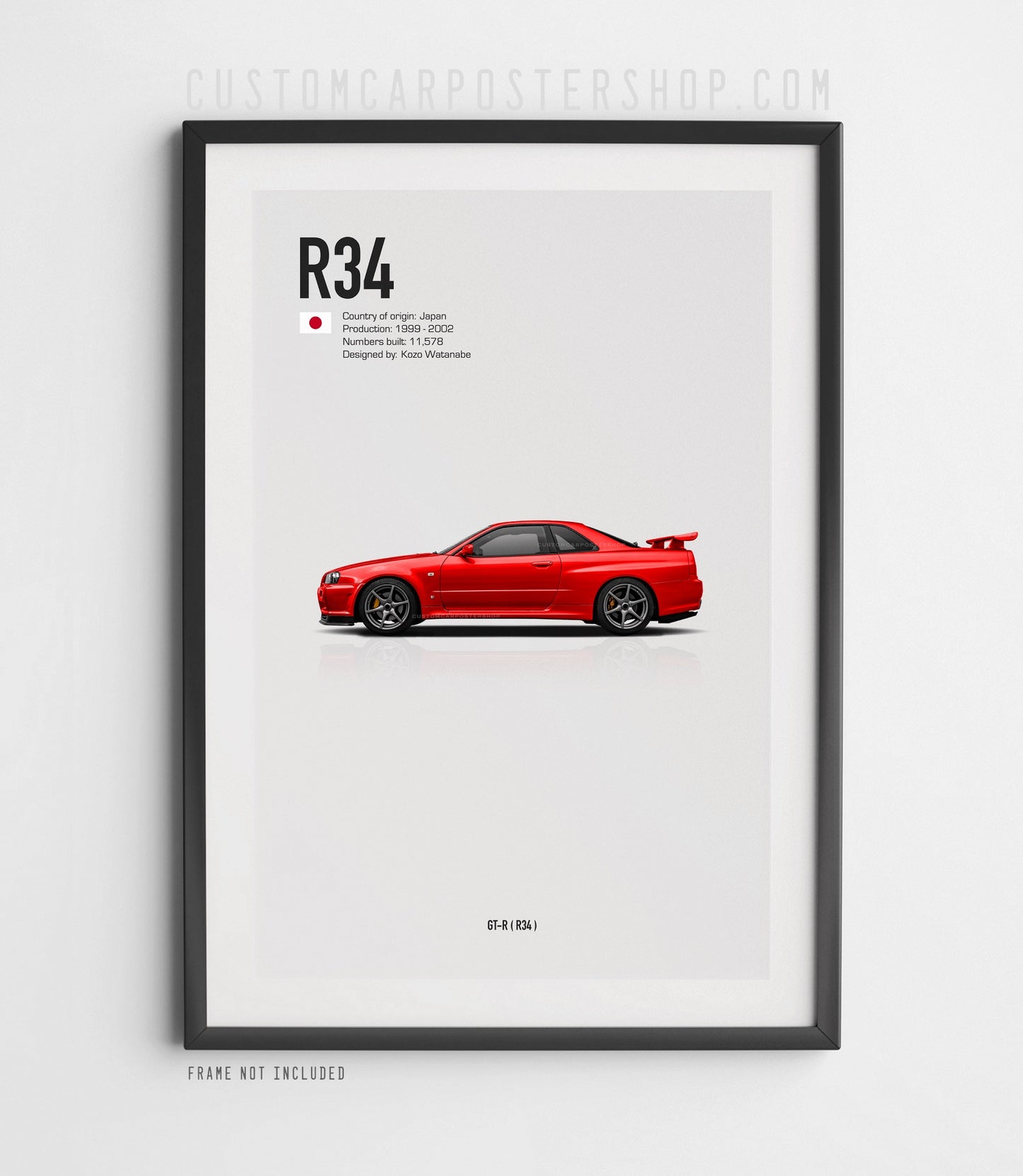 Nissan GT-R R-34 Poster