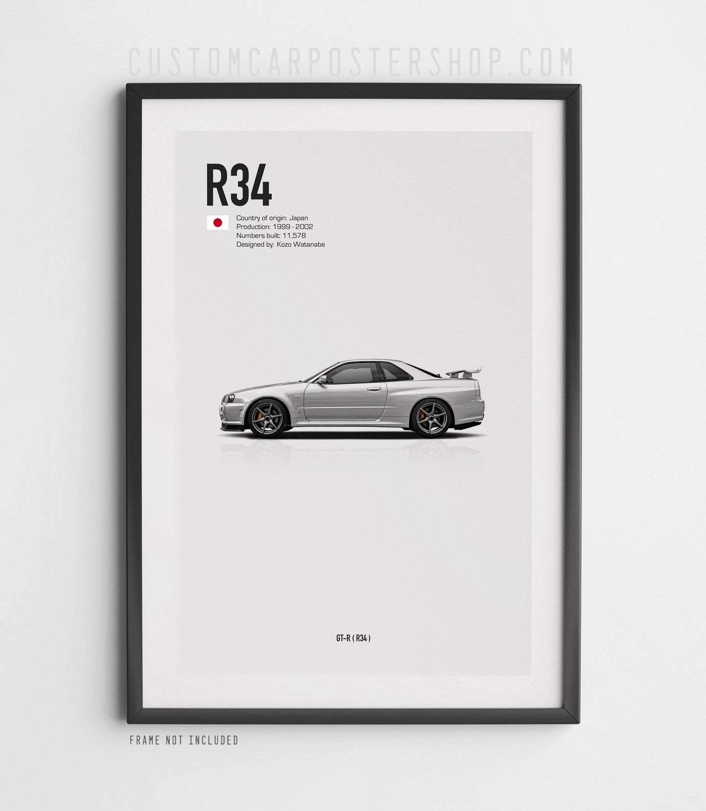 Nissan GT-R R-34 Poster