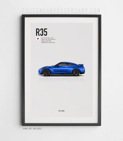 Nissan GTR R-35 Poster