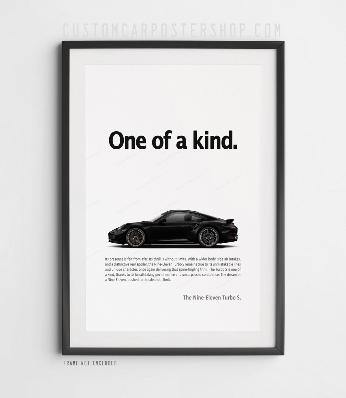 Porsche 992.2 911 Turbo S Print Ad - One of a Kind