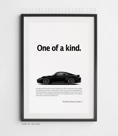 Porsche 992.2 911 Turbo S Print Ad - One of a Kind