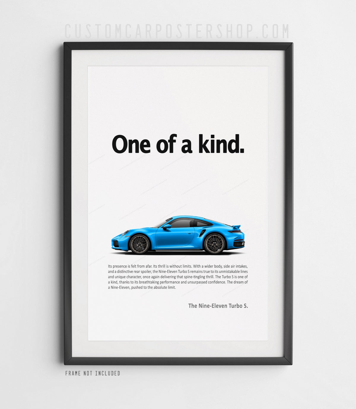 Porsche 992.2 911 Turbo S Print Ad - One of a Kind