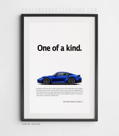 Porsche 992.2 911 Turbo S Print Ad - One of a Kind