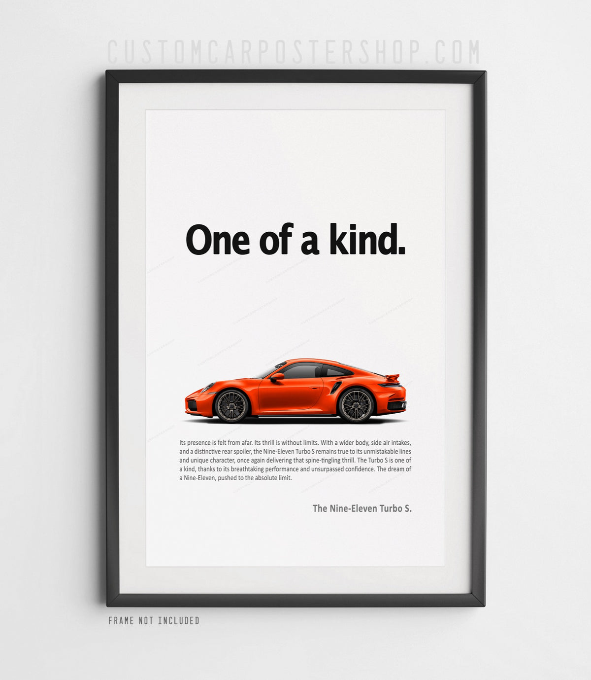 Porsche 992.2 911 Turbo S Print Ad - One of a Kind