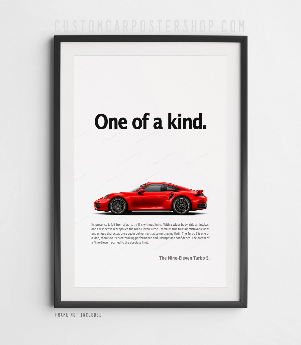 Porsche 992.2 911 Turbo S Print Ad - One of a Kind