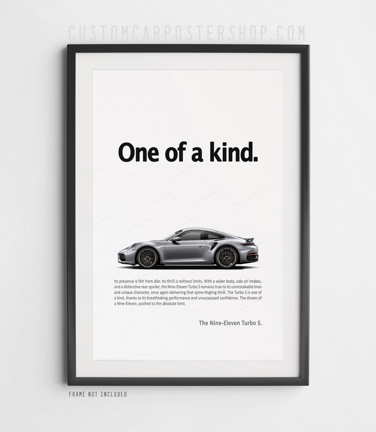Porsche 992.2 911 Turbo S Print Ad - One of a Kind