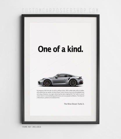 Porsche 992.2 911 Turbo S Print Ad - One of a Kind