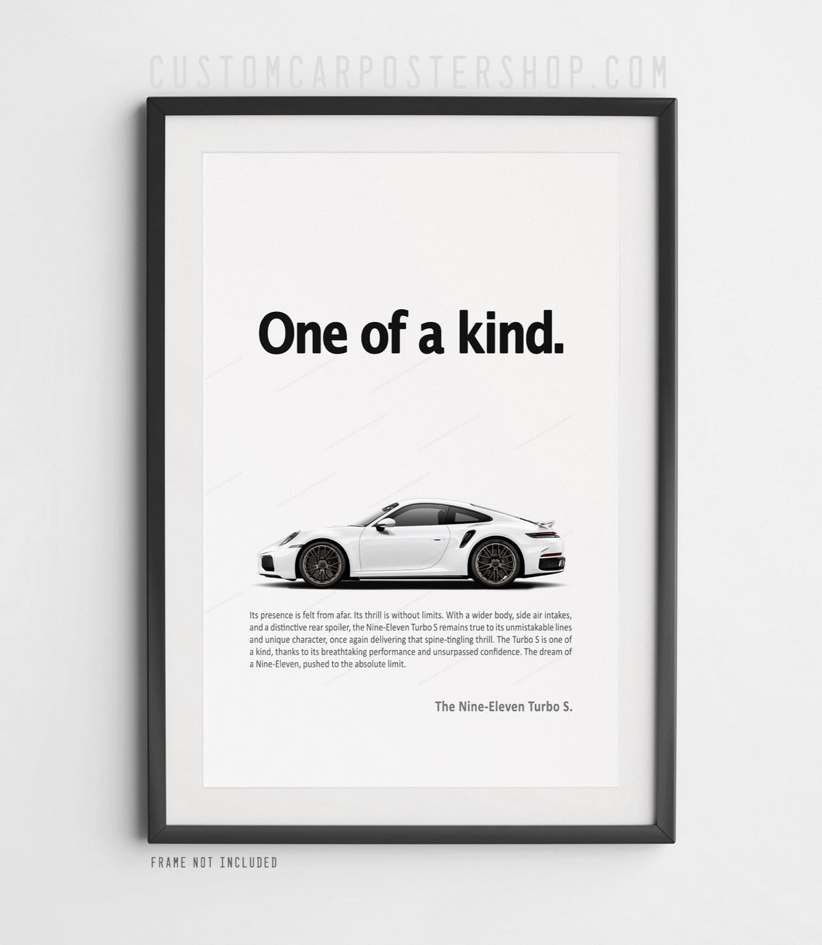 Porsche 992.2 911 Turbo S Print Ad - One of a Kind