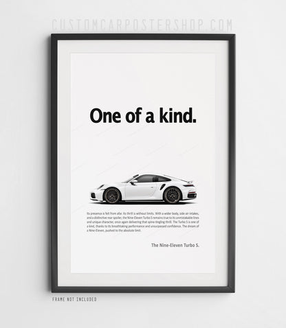 Porsche 992.2 911 Turbo S Print Ad - One of a Kind