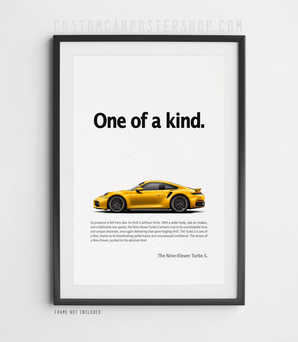 Porsche 992.2 911 Turbo S Print Ad - One of a Kind