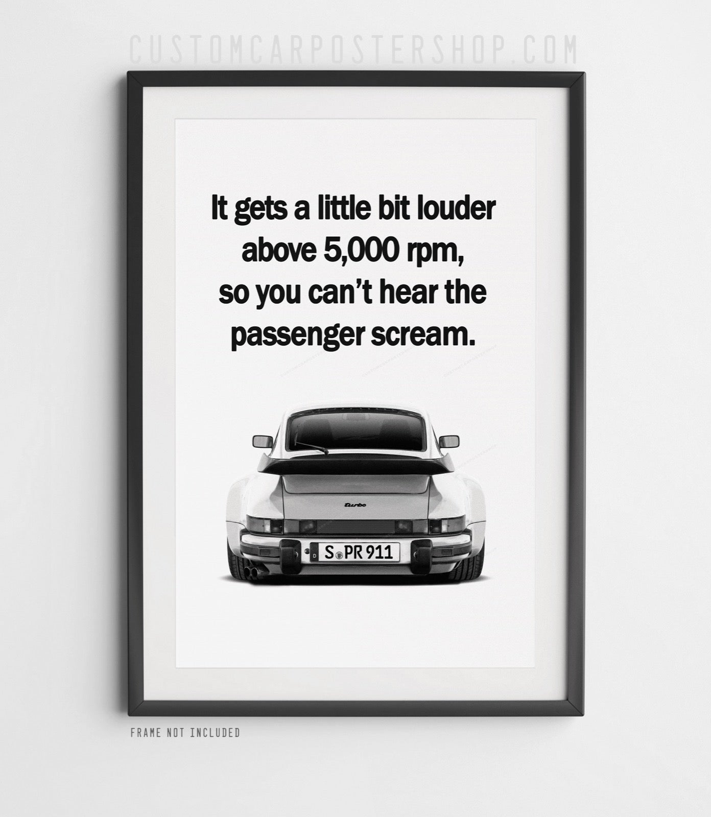 Porsche 930 Turbo Vintage Ad - Screaming Passenger