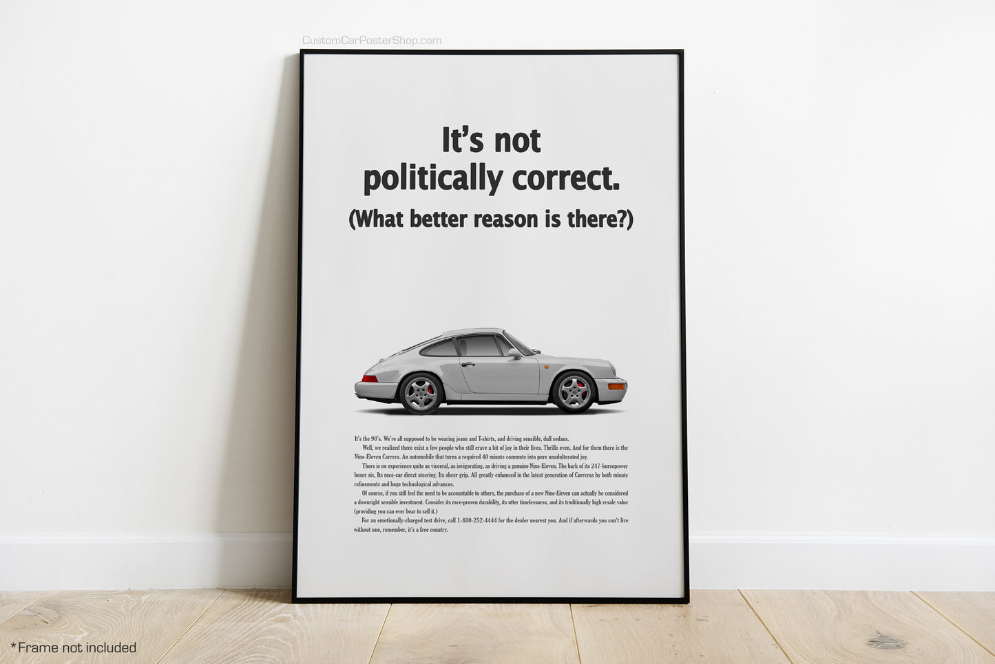 Porsche 911 (964) Vintage Porsche Ads - Politically Correct