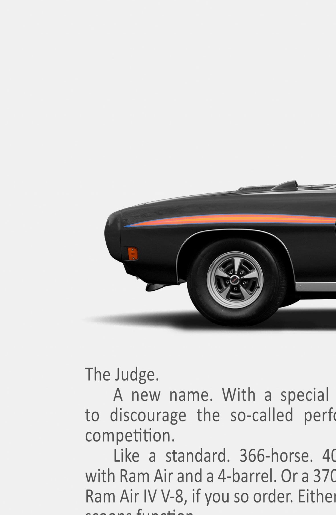 Pontiac GTO Judge (1970) Classic Print Ad - All Rise