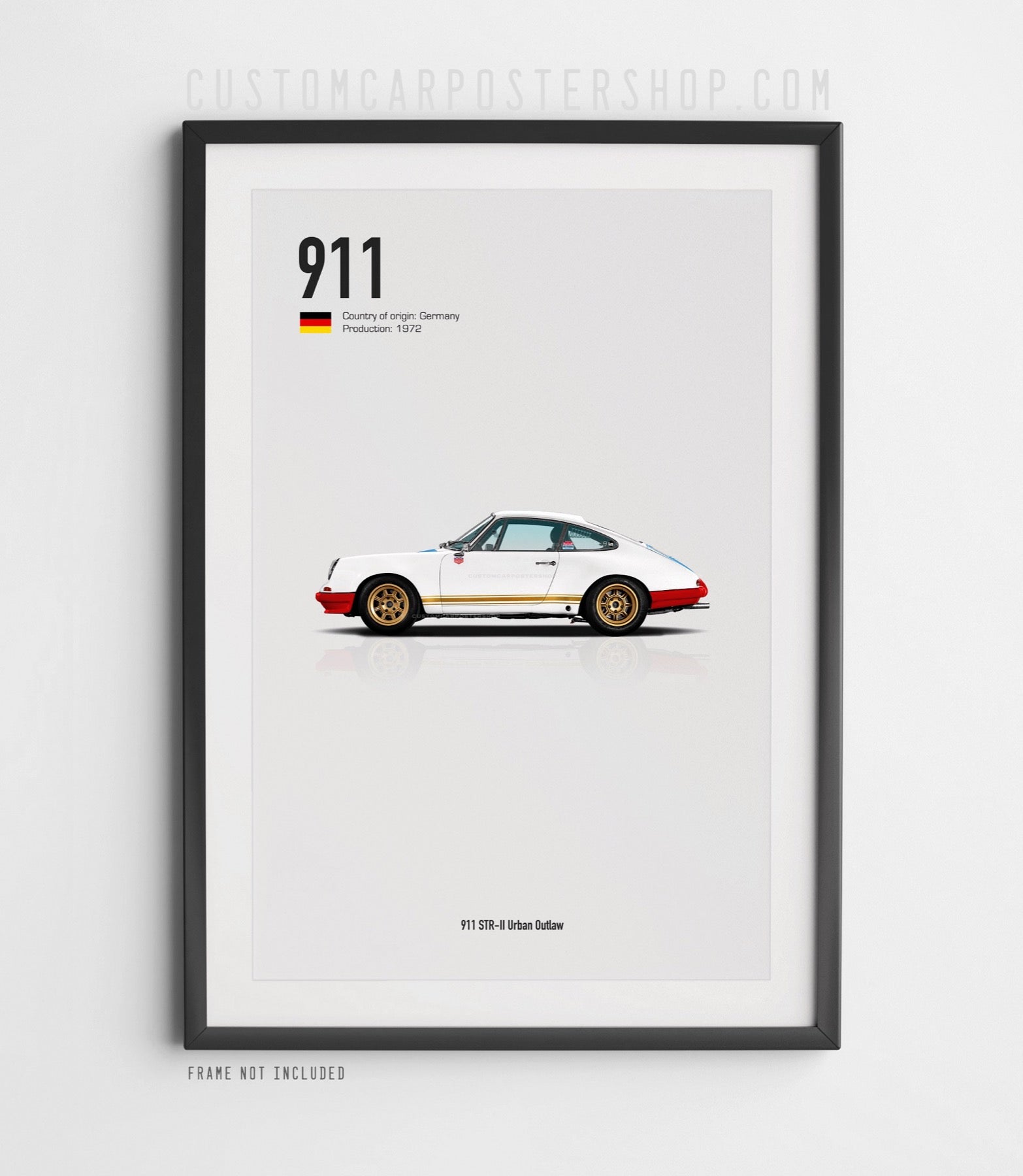 Magnus Walker Porsche 911 STR-II Urban Outlaw Tribute Poster