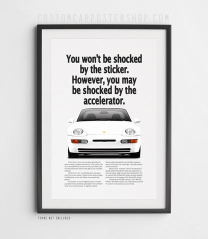 Porsche 968 Remastered Print Ad - Shocked