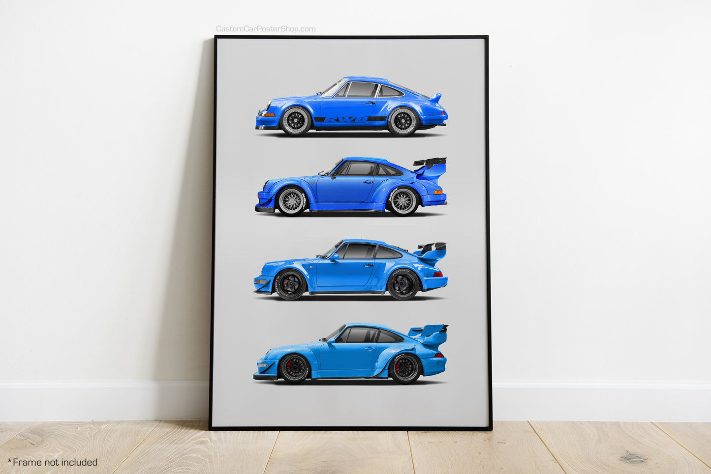 RWB Porsche 911 Generation Poster