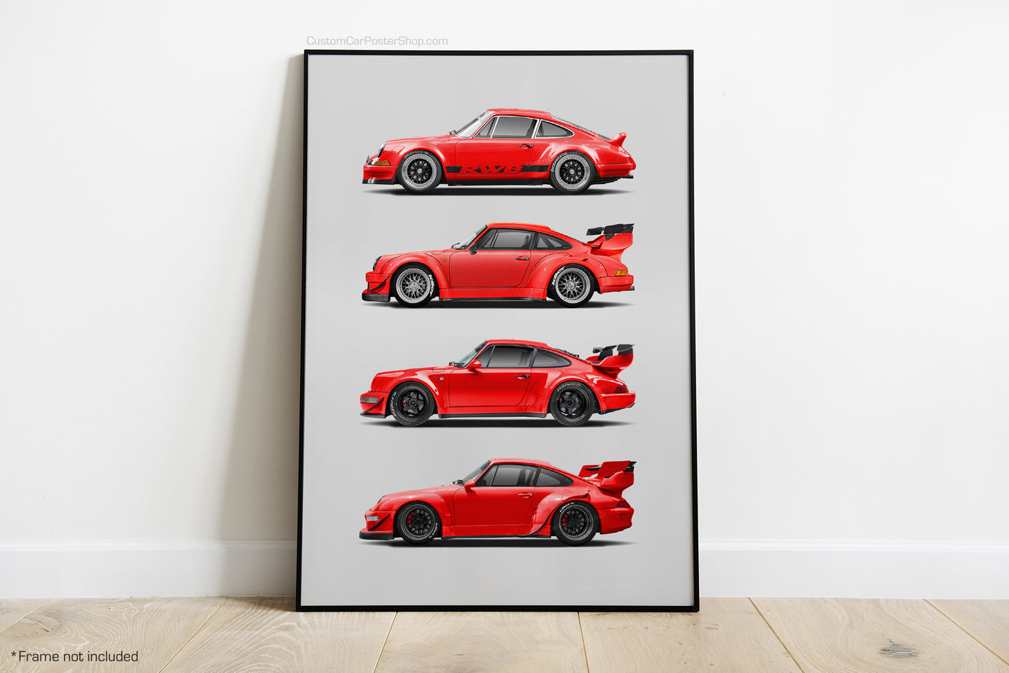 RWB Porsche 911 Generation Poster