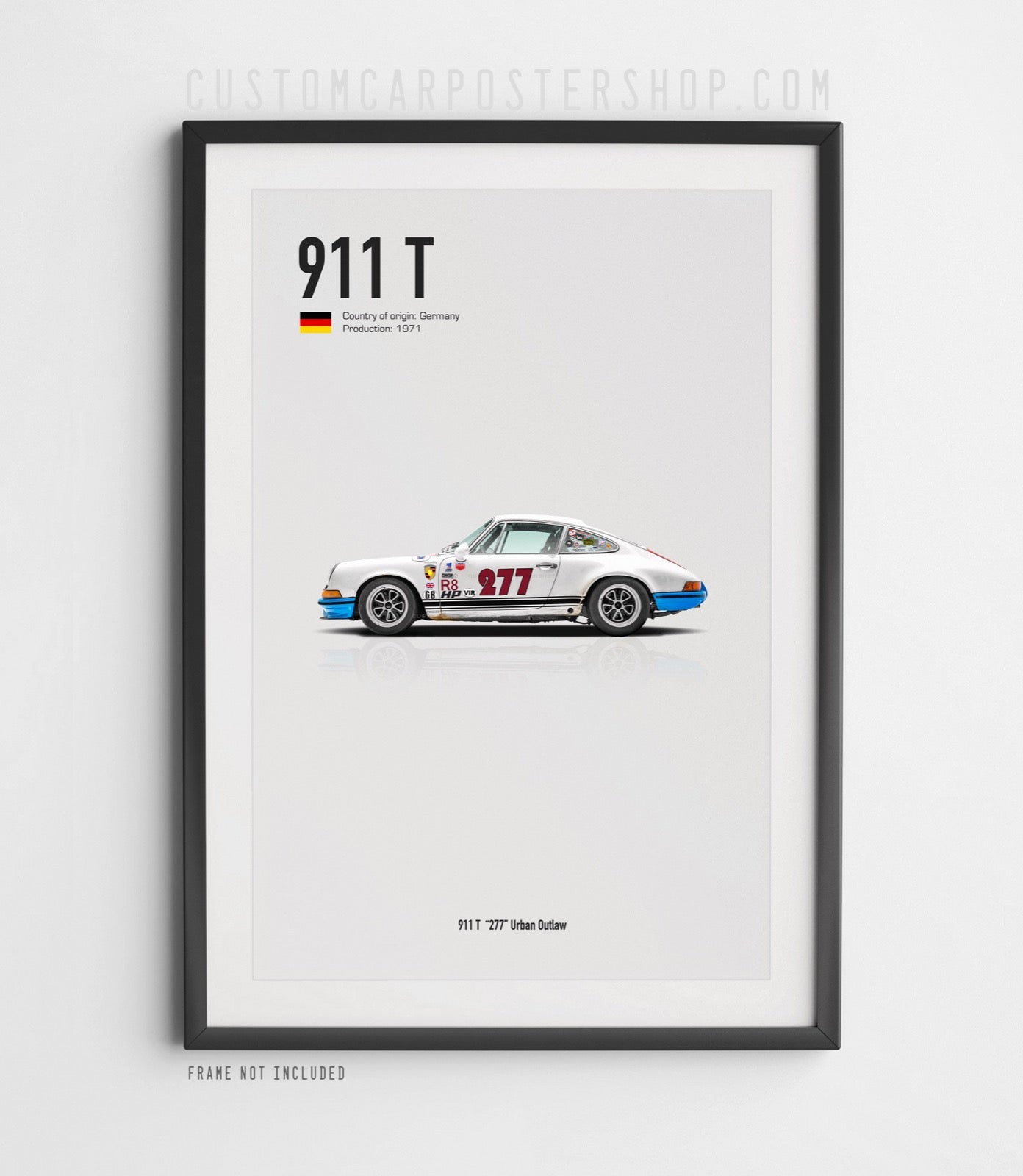 Magnus Walker Porsche 911 T Urban Outlaw Poster Framed Art