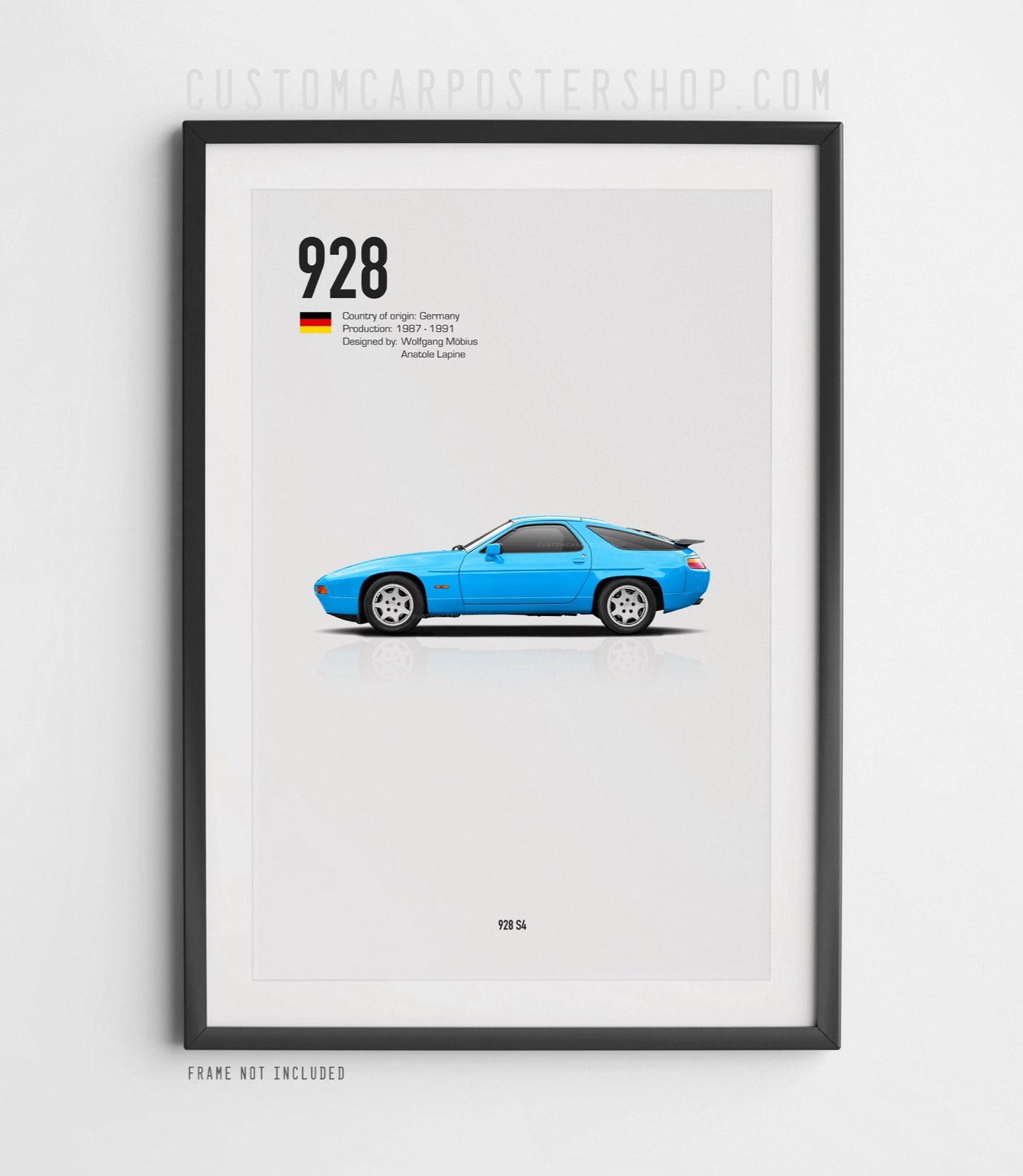 Porsche 928 S4 (1987 - 1991) Poster