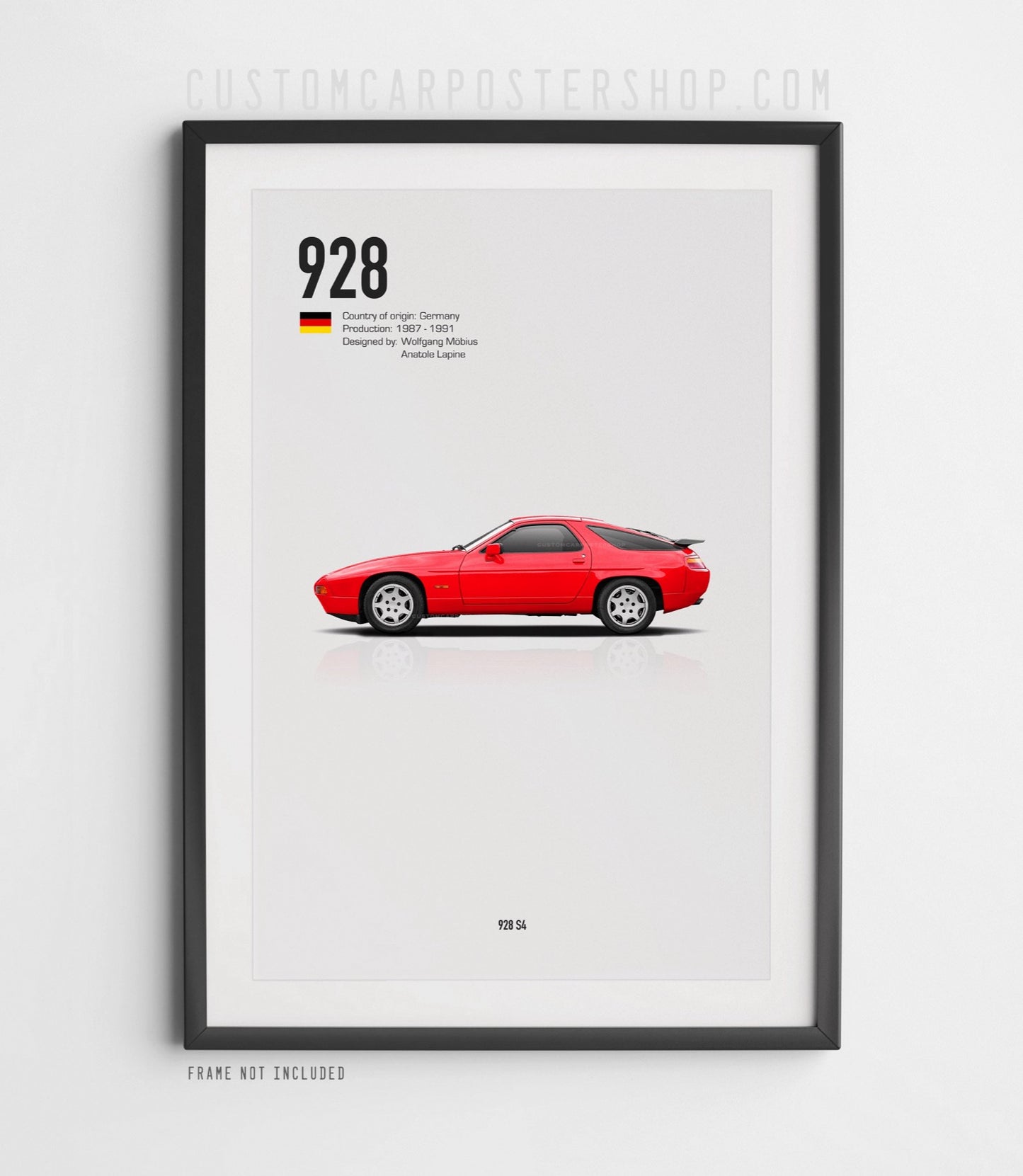 Porsche 928 S4 (1987 - 1991) Poster