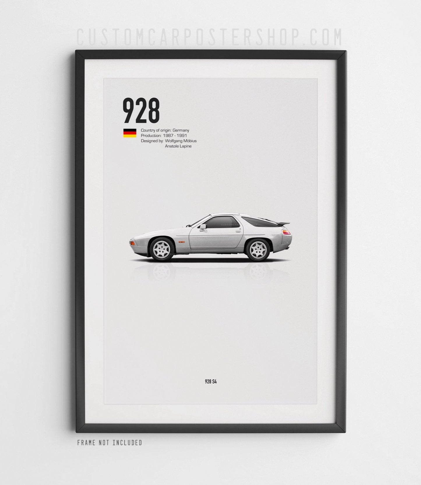 Porsche 928 S4 (1987 - 1991) Poster