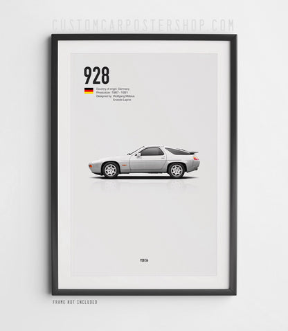 Porsche 928 S4 (1987 - 1991) Poster