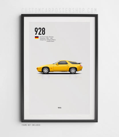 Porsche 928 S4 (1987 - 1991) Poster