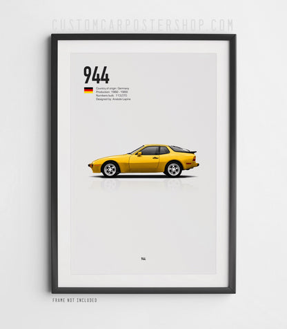 Porsche 944 Coupe Poster