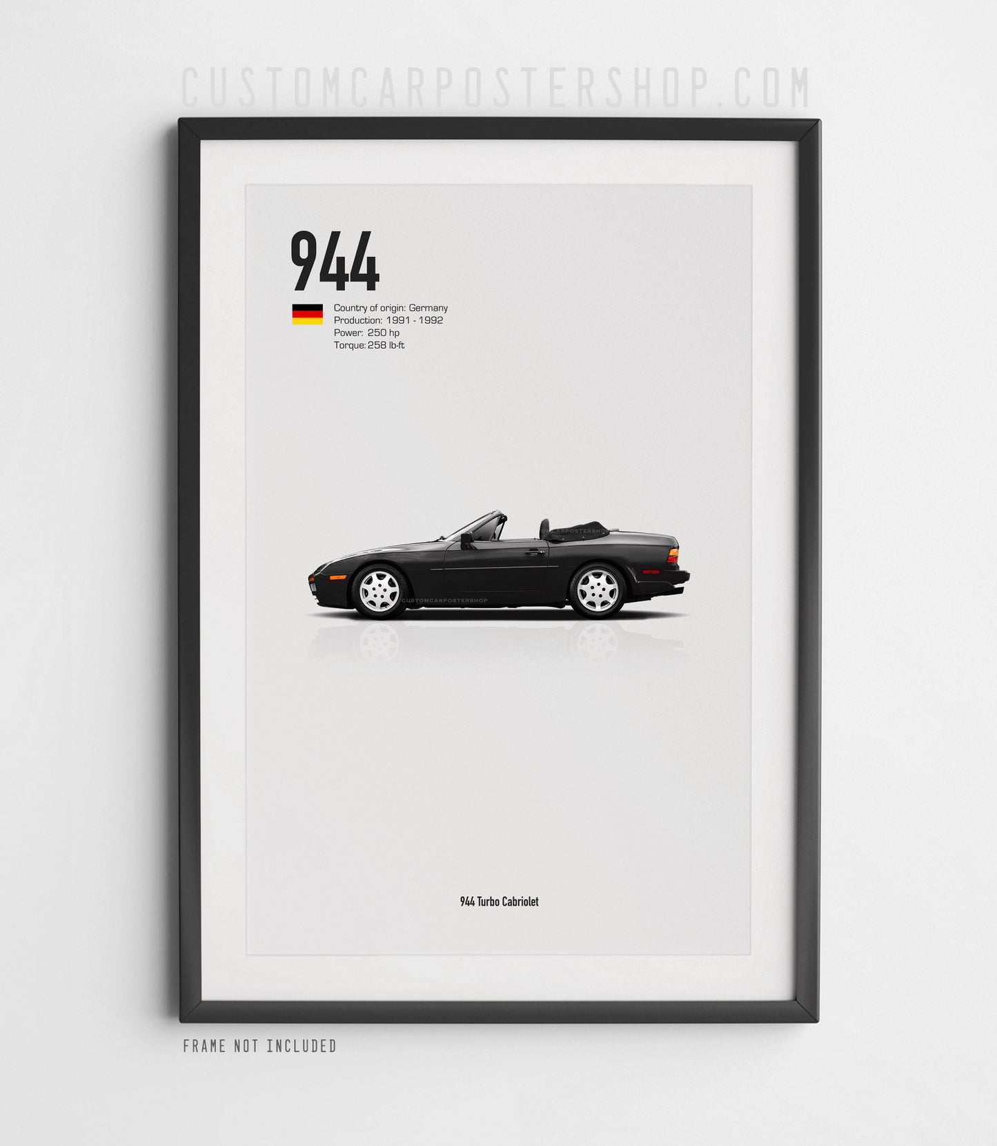 Porsche 944 Turbo Cabriolet Poster