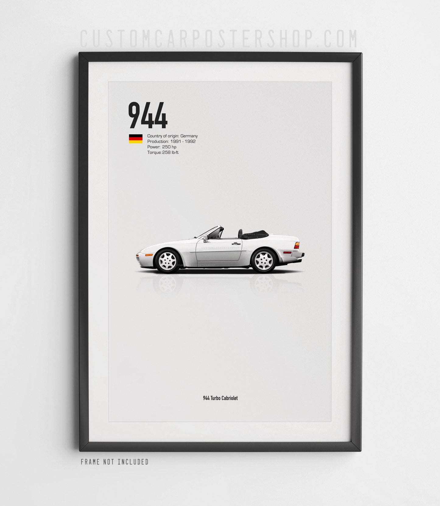 Porsche 944 Turbo Cabriolet Poster