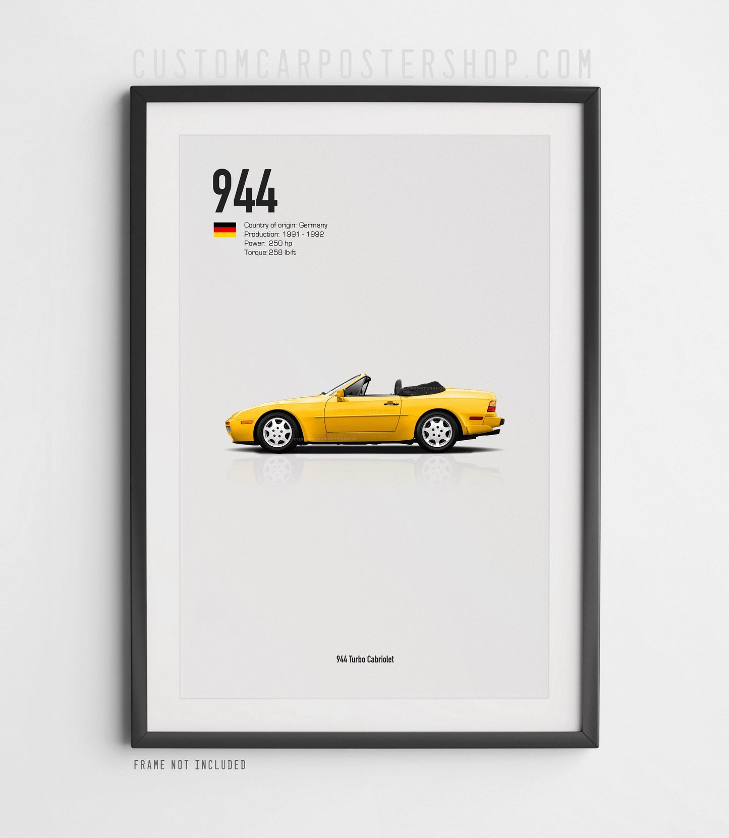 Porsche 944 Turbo Cabriolet Poster