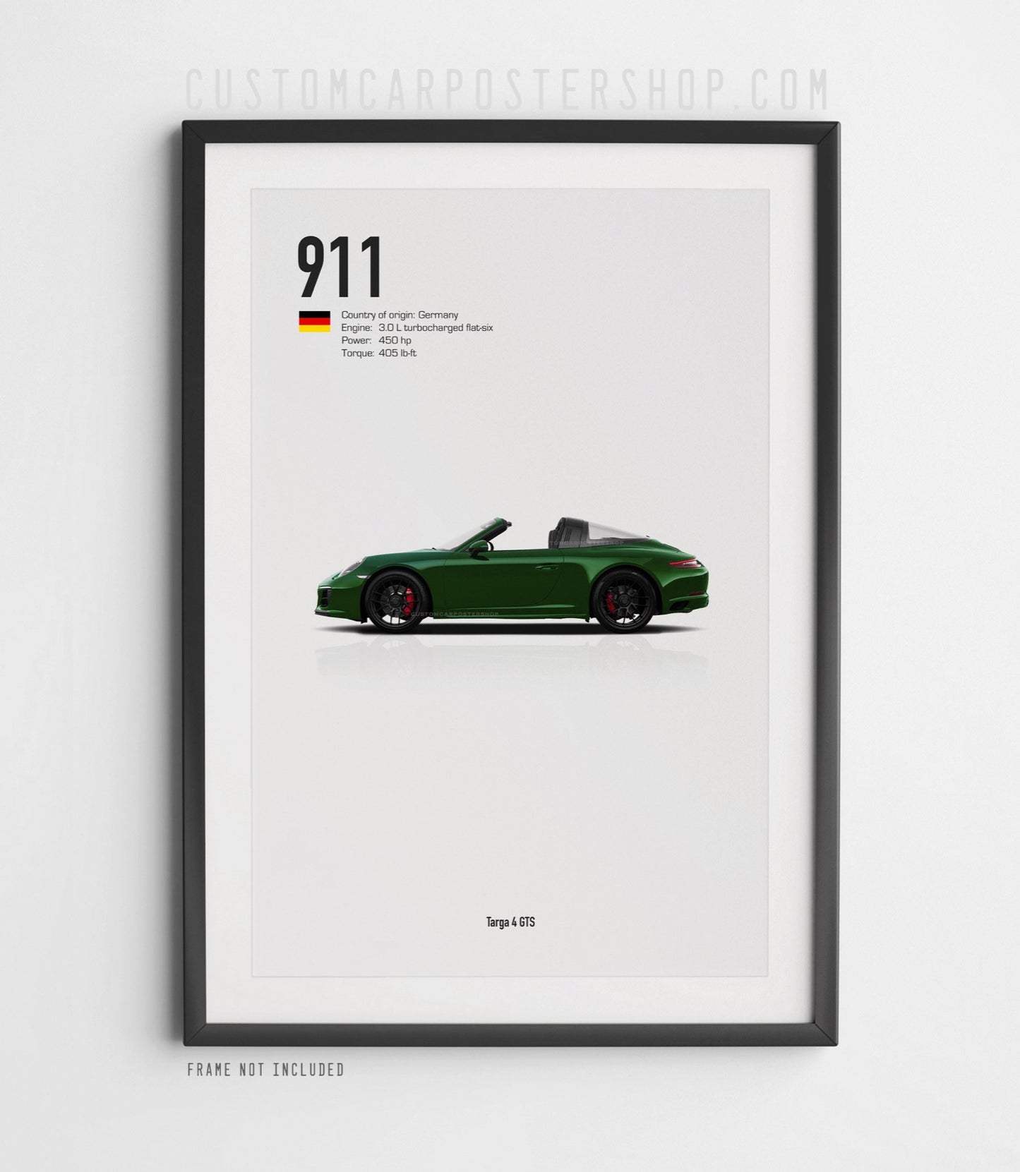 Porsche 911 (991.2) Targa 4 GTS Poster