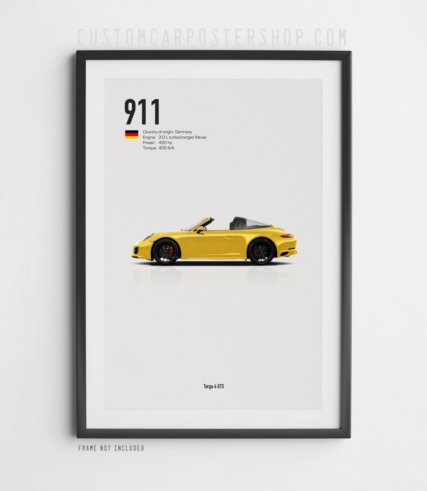 Porsche 911 (991.2) Targa 4 GTS Poster