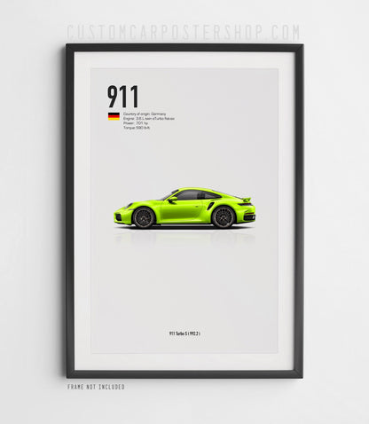 Porsche 911 (992.2) Turbo S Poster