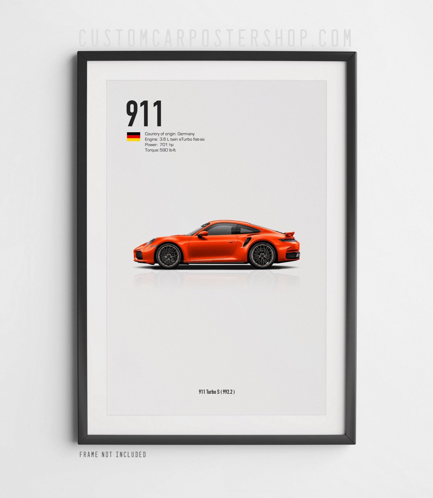 Porsche 911 (992.2) Turbo S Poster