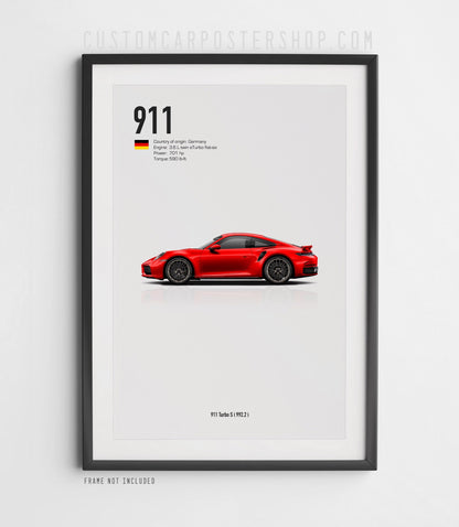 Porsche 911 (992.2) Turbo S Poster