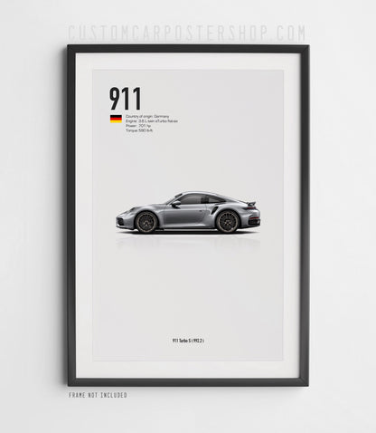 Porsche 911 (992.2) Turbo S Poster