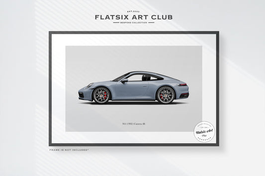 Porsche 911 Carrera 4S (992) Sketched Art (Commissioned)