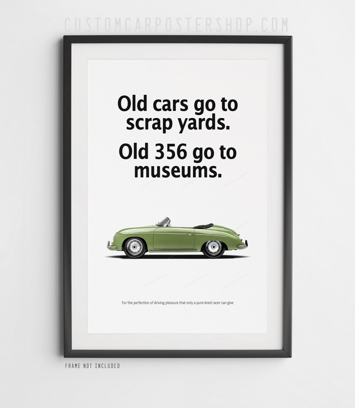 Porsche 356 Speedster Vintage Ad - Go to Museums