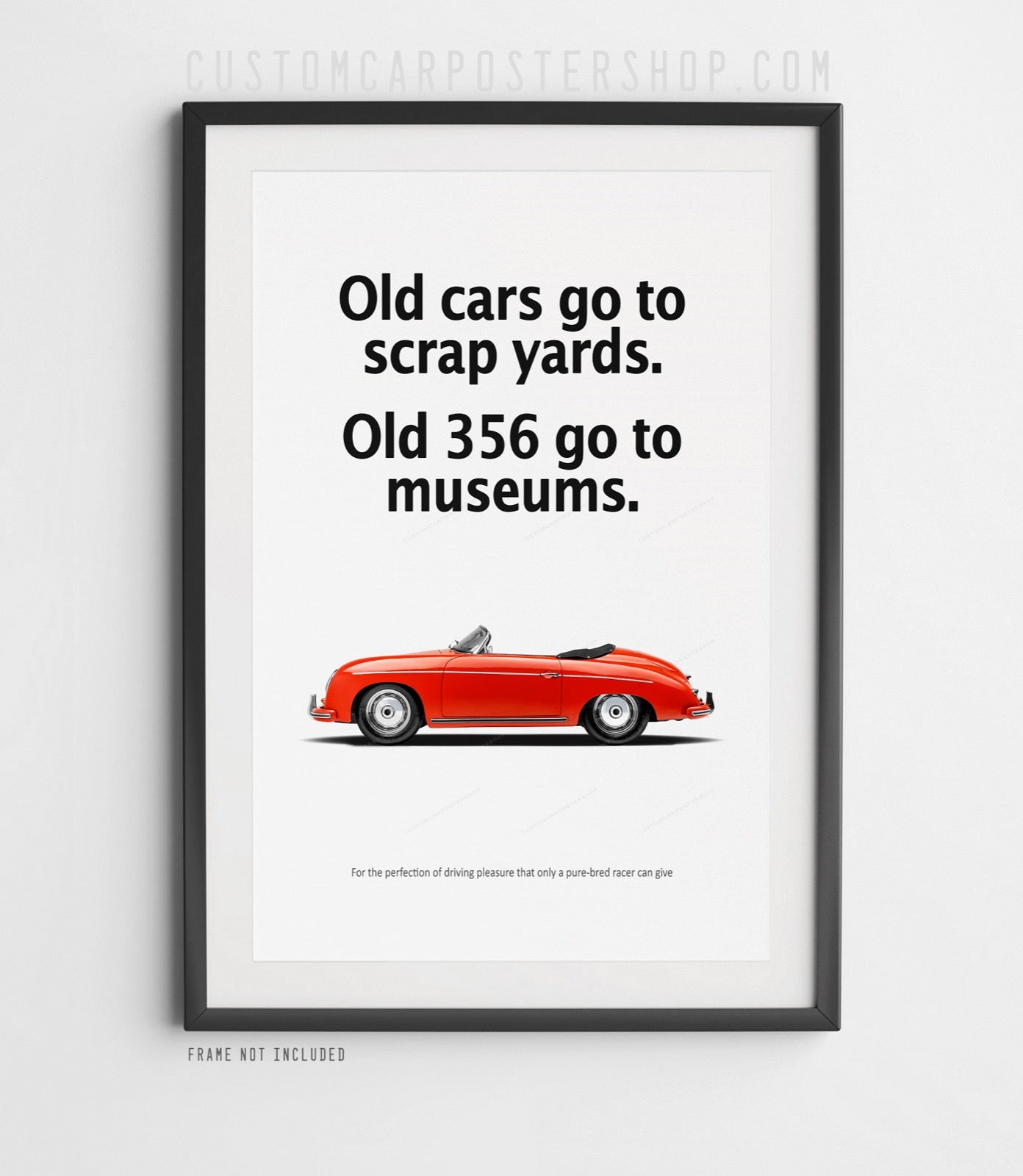 Porsche 356 Speedster Vintage Ad - Go to Museums